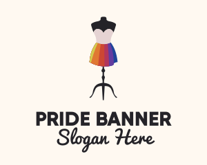 Rainbow Dress Designer logo design