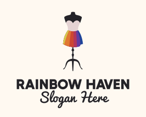 Rainbow Dress Designer logo design