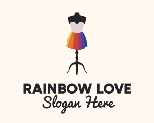 Rainbow Dress Designer logo design