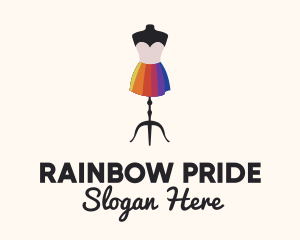 Rainbow Dress Designer logo design