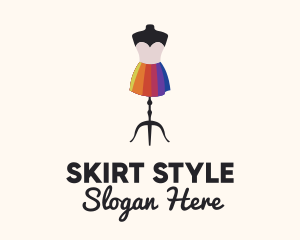 Skirt - Rainbow Dress Designer logo design