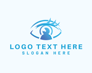 Vision - Human Eye Security logo design