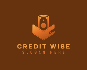 Credit - Money Wallet Payment logo design
