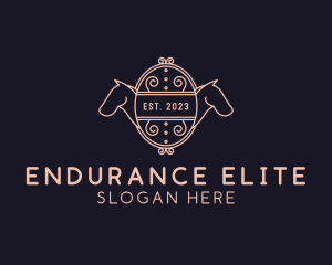 Luxury Horse Equestrian logo design