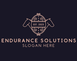 Luxury Horse Equestrian logo design