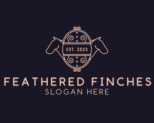 Luxury Horse Equestrian logo design