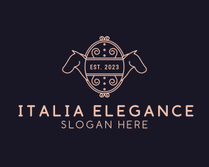 Luxury Horse Equestrian logo design