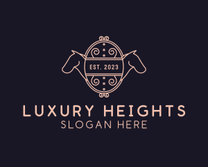 Luxury Horse Equestrian logo design