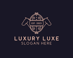 Luxury Horse Equestrian logo design