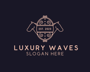 Luxury Horse Equestrian logo design