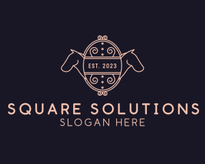 Luxury Horse Equestrian logo design