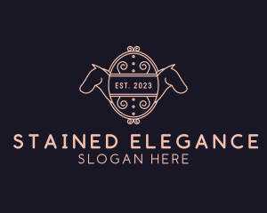 Luxury Horse Equestrian logo design