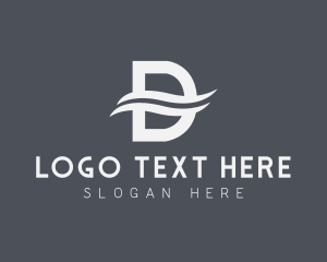 Accountant - Business Professional Swoosh Letter D logo design