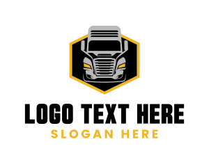 Trail - Transportation Logistics Truck logo design