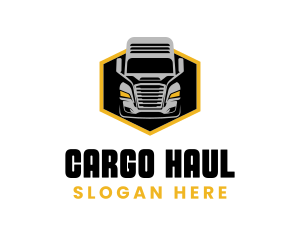 Transportation Logistics Truck logo design