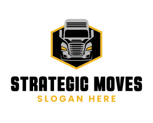 Transportation Logistics Truck logo design