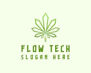 Modern Tech Marijuana logo design