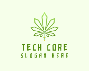 Modern Tech Marijuana logo design