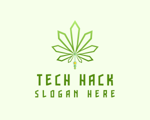 Modern Tech Marijuana logo design