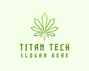 Modern Tech Marijuana logo design