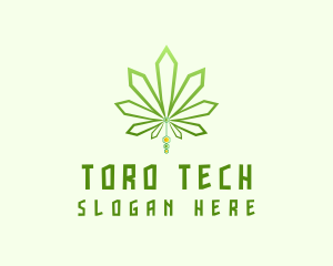 Modern Tech Marijuana logo design