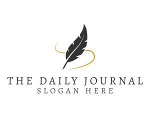 Journal - Feather Quill Author logo design