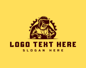 Cog - Welder Industrial Welding logo design