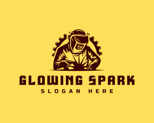 Welder Industrial Welding logo design