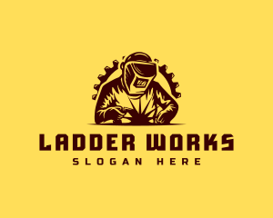 Welder Industrial Welding logo design