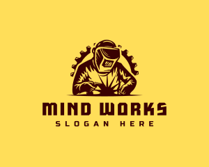 Welder Industrial Welding logo design