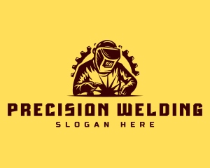 Welder Industrial Welding logo design