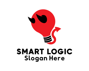 Logic - Demon Light Bulb logo design