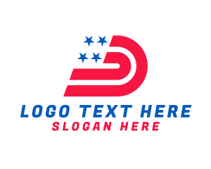 Usa - American Patriot Flag logo design