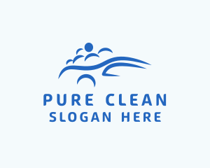 Auto Wash Cleaning logo design