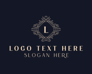 Wedding Planner Stylish Wreath Logo