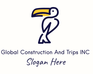 Amazon - Minimalist Perched Toucan logo design