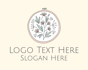 Embroidery - Wild Flower Embroidery logo design