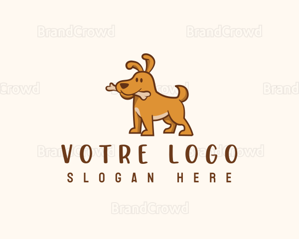 Cute Dog Puppy Logo