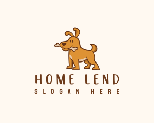 Cute Dog Puppy Logo