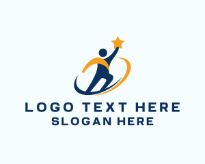 Self Care - Human Star Goal logo design