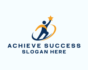 Goal - Human Star Goal logo design