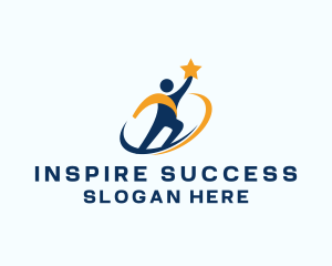 Motivation - Human Star Goal logo design