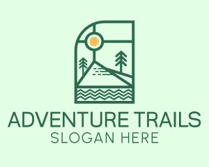 Nature Camping Site  logo design