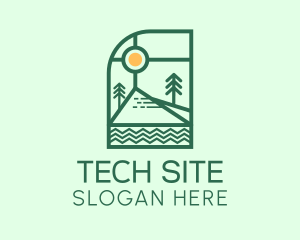 Site - Nature Camping Site logo design