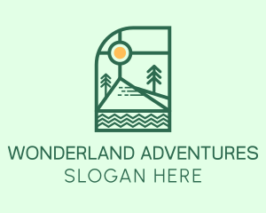 Nature Camping Site  logo design