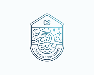 Ocean Wave Resort logo design