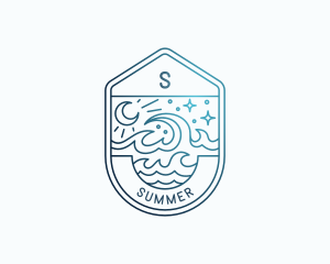 Ocean Wave Resort logo design