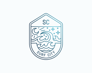 Ocean Wave Resort logo design