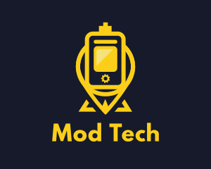 Mod - Yellow Pin Vaping logo design