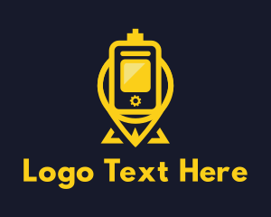 Yellow - Yellow Pin Vaping logo design